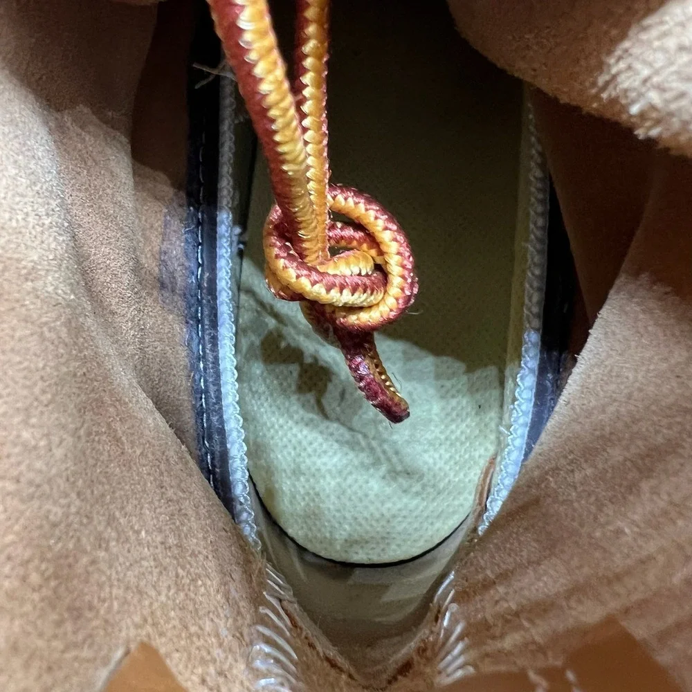 LL Bean Bean Boots Women's Size 8 Leather Rubber Ankle Lace Up Duck Boots